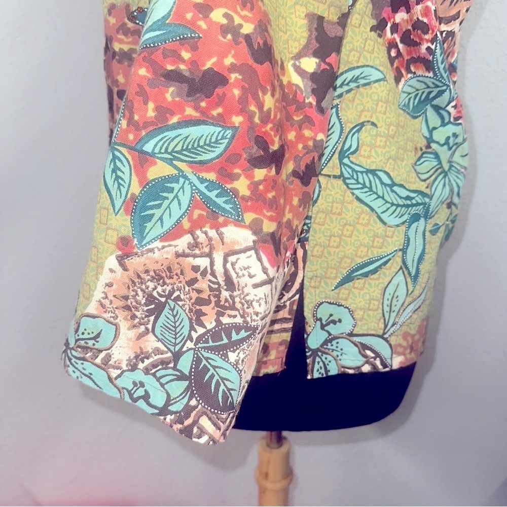 Women’s multicolor Gaudy Couture jean jacket sz XL - Picture 8 of 11